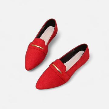 Marquiet Club | Women’s Pointed Leather Loafers